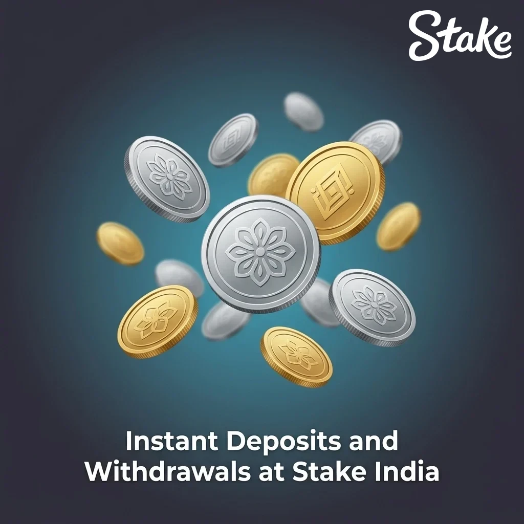 Instant crypto deposits and withdrawals at Stake India using BTC, ETH, USDT and more with blockchain security